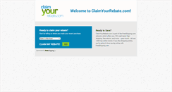 Desktop Screenshot of claimyourrebate.com