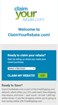 Mobile Screenshot of claimyourrebate.com